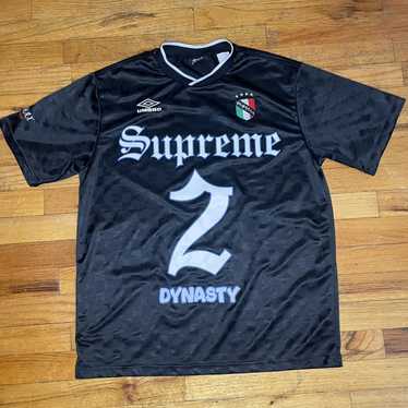 Supreme Umbro Stripe Soccer Jersey Black | eBay