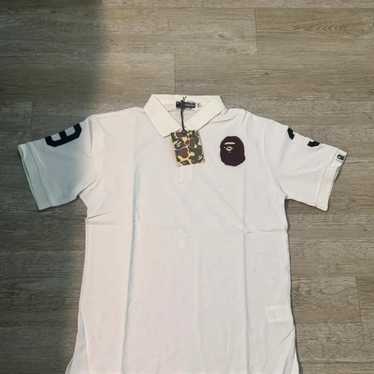 BAPE 93番 ホワイトポロシャツ