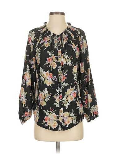 Rebecca Taylor Women Black Long Sleeve Silk Top S - image 1