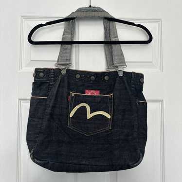 PALACE EVISU ロゴプリント デニムトートバッグ