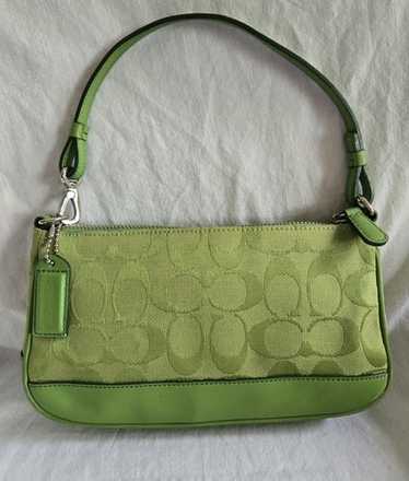RARE Lime Green Coach Y2K Signature Canvas Bag - Etsy