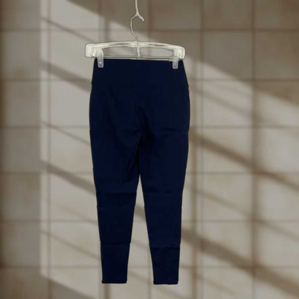 Nine West Nine West Women's Blue High Rise Elastic Waist Ankle Leggings Size Small