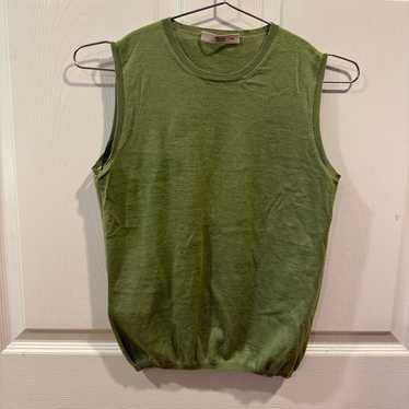 Tシャツ・カットソー PRADA MELANGE SAND CASHMERE TANK TOP PRADA Melange Sand Cashmere Tank Top (PRADA/Tシャツ