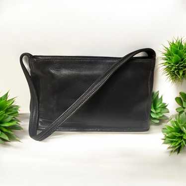 バッグ Vintage Coach Bleeker Shoulder Bag Black Authentic Vintage Coach Bleeker 11415 Smooth Black Leather