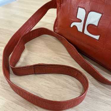 Courreges logo shoulder bag - Gem
