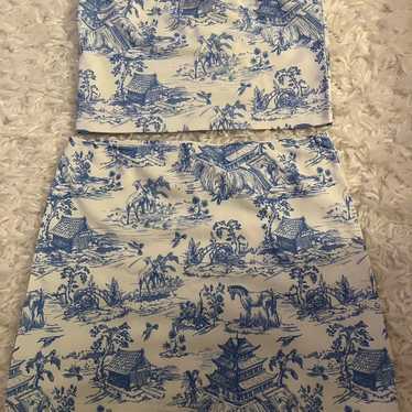 Edikted Women's Skirt - Blue/White - 2 – Edikted … - image 1