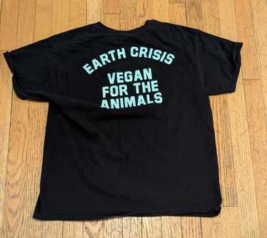 Earth Crisis Vegan Straight Edge NYHC 90's vintage tee t