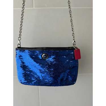 未使用 Coach Poppy Shoulder Bag Blue 2way Coach | Signature Poppy 2Way Shoulder Bag | Preloved