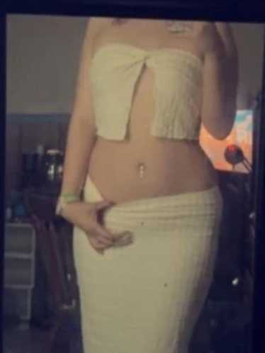 Women's Skirt - Cream/White - One size – White an… - image 1
