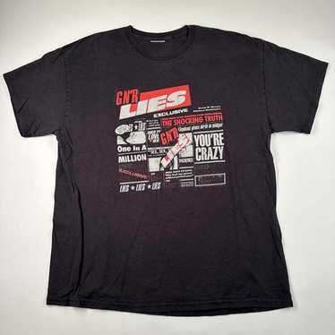 GUNS N' ROSES cd cvr GN'R LIES Official White SHIRT 2X New