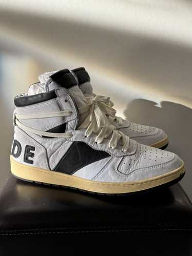 スニーカー Rhecess Hi Sneakers - Rhude - Leather - Black/White Rhude Rhecess Hi Sneakers - Leather - Black/White White
