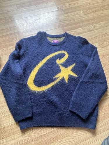 Corteiz mohair Mサイズ Corteiz C Star Gradient Mohair Knit Sweater Grey Men's