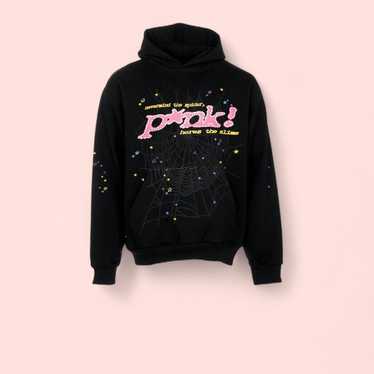 Sp5der P*NK Hoodie Black Men's - FW21 - US