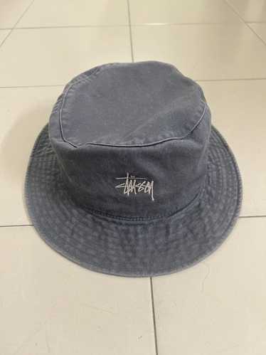 90s old stussy nylon ￼bucket hat black Rare 90S Stussy Bucket Hat Navy Tag Black Vintage Old Cap | eBay