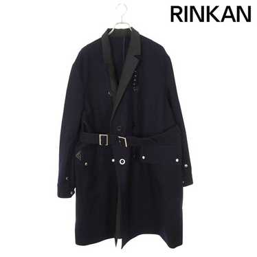 sacai Wool Melton Coat (Navy・2) Shop Sacai - Wool Melton X Puffer | Saks Fifth Avenue Bahrain