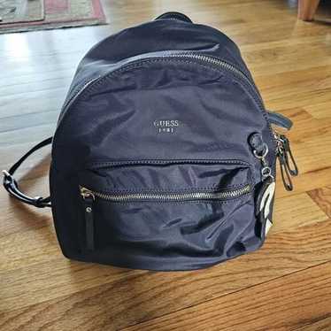 Y2K GUESS ミニバックパック ブラック Guess USA Leather Black Backpack Vintage Buckle Y2k Long