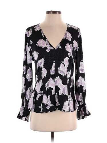Rebecca Taylor Women Black Long Sleeve Silk Top 3 - image 1