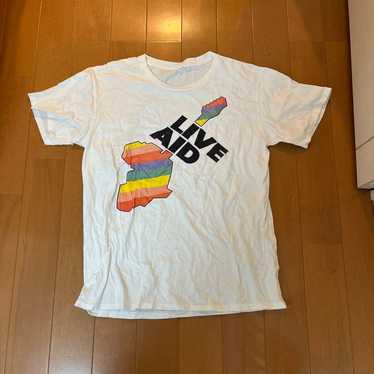 LIVE AID Tシャツ ホワイト　1980‘s 80's LIVE AID チャリティーライブTシャツ 85年 SCREEN STARS 白