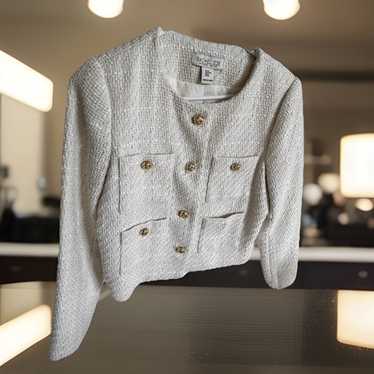 【RACHEL ZOE】ムートン ジャケット 金釦ダブルブレストブレザー(テーラードジャケット)｜アウター