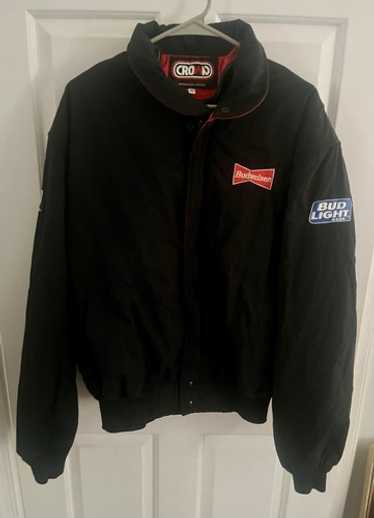 Budweiser Bud King Of Beers VTG Nylon Jacket Vtg 90s