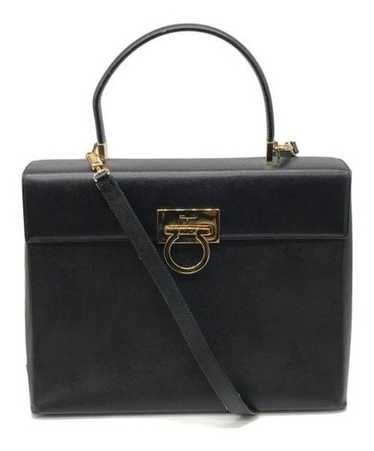 FERRAGAMO 2WAYハンドバッグ レザー 21 8297 【ランク：A】 FERRAGAMO 21 8297 2WAY Tote handbag Handbag leather Black