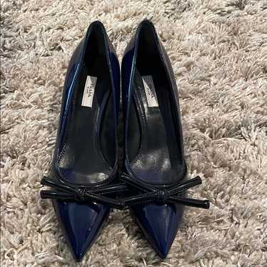 Prada blue leather heels - Gem