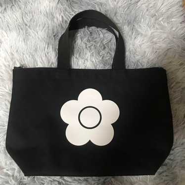 MARY QUANT Shoulder Bag Square Leather Canvas 8 | eBay