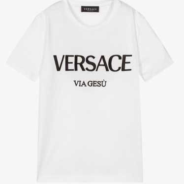 【関税&送料込】Versace White Cotton T-Shirt Versace Men's XL T-Shirt