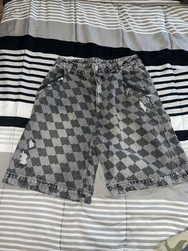 Ader Error ADER ERROR Gray Tenit Denim Shorts - image 1