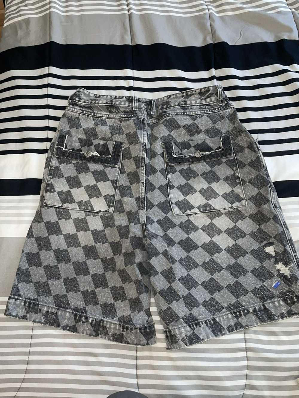 Ader Error ADER ERROR Gray Tenit Denim Shorts - image 2