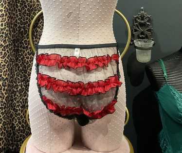 Victoria’s Secret Sissy Mesh Y2k Ruffle vintage pa