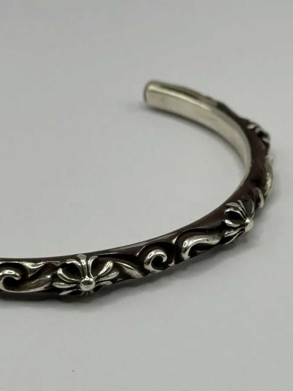 Chrome Hearts SBT Band Silver 925 Bangle Bracelet (OS)
