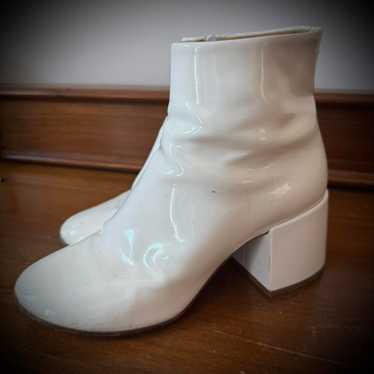 ショートブーツ・ブーティ MM6 Maison Margiela Ivory leather ankle boots MM6 MAISON MARGIELA | Ivory Women's Ankle Boot | YOOX