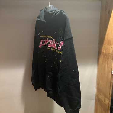 sp5der p⭐︎nk g hoodie Sp5der P*NK Hoodie Black Men's - FW21 - US