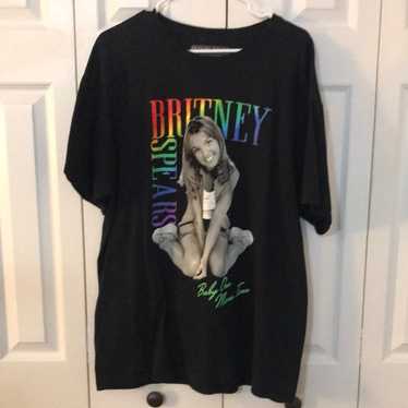 Britney Spears プリントTシャツ ブラック　ポップス　HIPHOP Vintage 00s BRITNEY SPEARS Black Rap Tees Hip Hop Britney