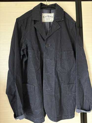 ジャケット・アウター THE DOUBLE DIAMOND The REAL McCOY'S DOUBLE DIAMOND SACK COAT / PRINTED MOLESKIN あくまでワーク