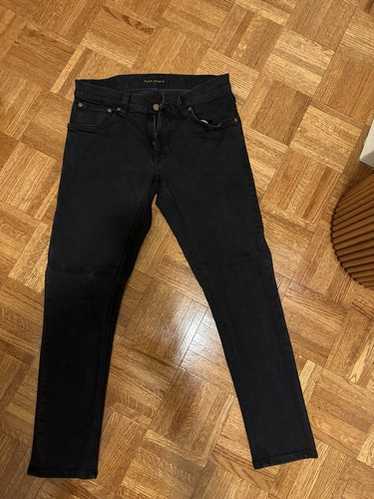 ❗️期間限定SALE❗️Nudie Jeans Skinny Lin 黒30/32 Nudie jeans - Skinny Lin jeans - Worn black – boutiquetozzi