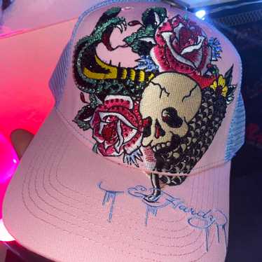 Pink ed hardy hat - Gem