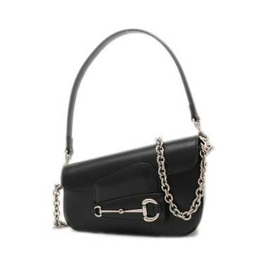 バッグ GUCCI Horsebit 2way Shoulder Bag Gucci Horsebit 1955 small shoulder bag in black leather