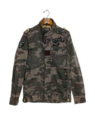 PPFM mods coat archive fur military ギミック SOLD) 2000s PPFM Convertible Fur Napoleon Jacket A black