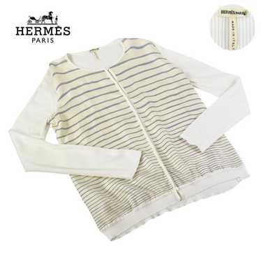 希少 HERMES silk100% cardigan by margiela Hermès Marine Silk Cardigan M-M/L – OMNIA