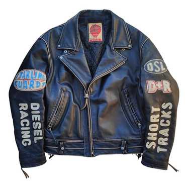 DIESEL Leather jacket 80's〜90 Vintage diesel leather jacket - Gem