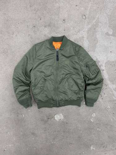 M-65 ヴィンテージ alpha スコービルZIP USA製 Vintage Alpha Industries M-65 Jacket Size S Military Green