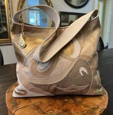 Y2k patchwork leather handbag - Gem