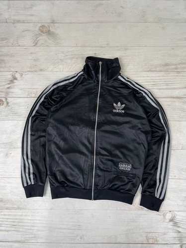 ジャケット・アウター 00s old adidas CHILE62 set-up EURO 00s Adidas Chile 62 Big Trefoil Shiny Tracksuit / Vintage