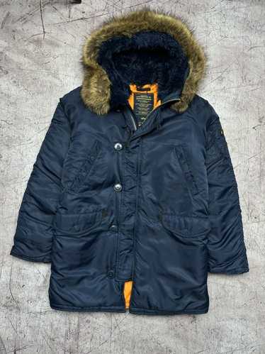 ジャケット・アウター ALPHA INDUSTRIES 50th N-3B vintage Vintage 50s Military N3B Parka Jacket Coat Mens Small