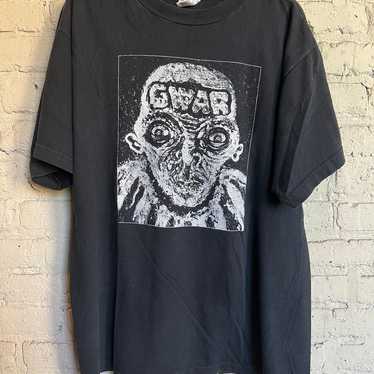 GWAR 90s ヴィンテージTシャツ JAXTAPOZ GWAR 表紙 Vintage 90s 00s GWAR Blood Splatter T-shirt Sz L AOP Band