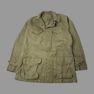 M47 HBTジャケット US ARMY 1940's US ARMY M-47 HBT JACKET WITH 13 STAR BUTTON