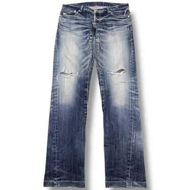 TORNADO MART 退廃 crash design cut sew Distressed denim × tornado - Gem