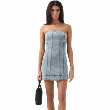 【AJE】チェックデニムミニドレスCheck Denim Mini Dress Check Denim Mini Dress | Diamond Logo Wash | Aje – Aje ROW